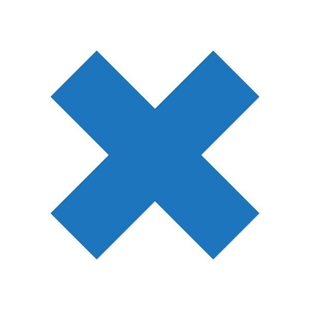 Ergomat DuraStripe Xtreme 9.5inx9.5inx3.5in Xfts Light Blue, 12PK DSX-X9.5-LB-KIT